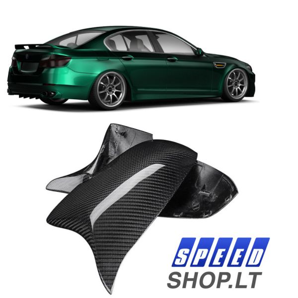 BMW 5 6 7 (F10-F06-F01) M look veidrodėlių gaubtai Carbon